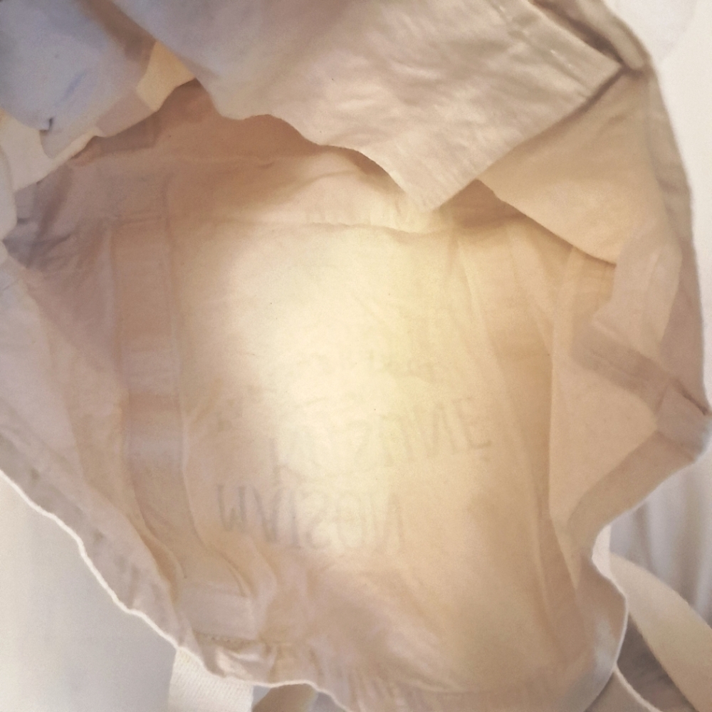 MAISON KITSUNE CREAM CANVAS TOTE BAG - Picture 7 of 8
